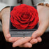 Handmade Fresh Flower Rose with Heart Necklace -  Gift for Valentine's Day